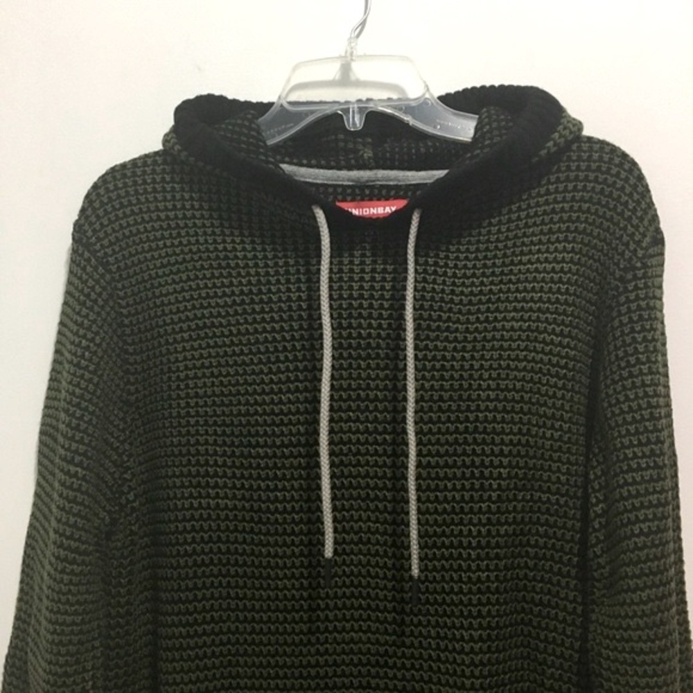 NWT Unionbay Men’s Juno Textured Army Green Hoodie - Picture 5 of 9
